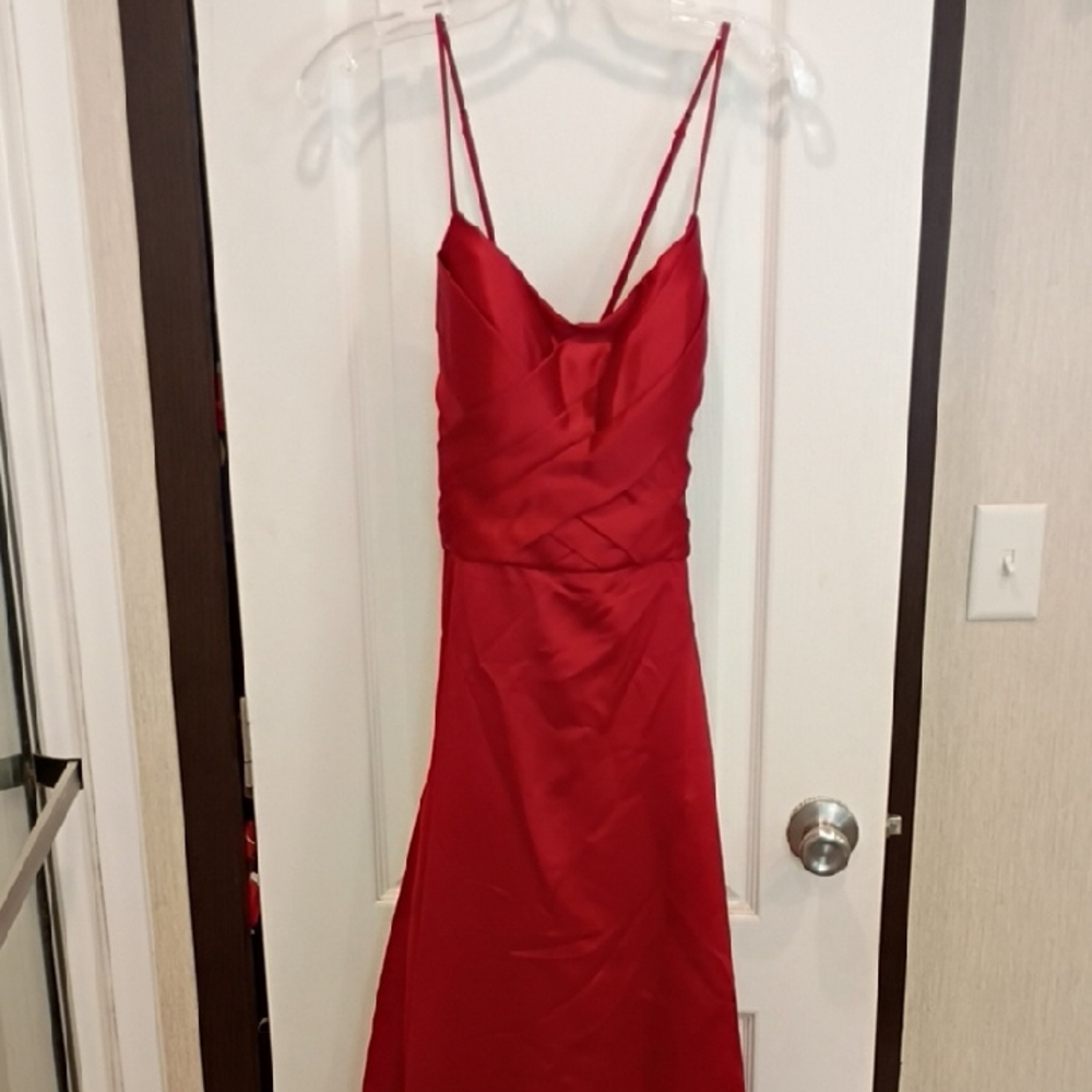 Mori Lee Strapless Red Dress